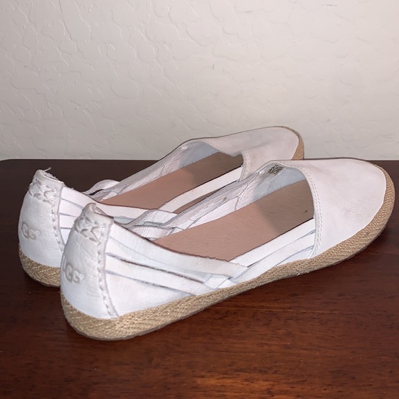 UGG SIZE 10 BRAND NEW ESPADRILLE SUEDE SLIP ON FLATS - Picture 4 of 10